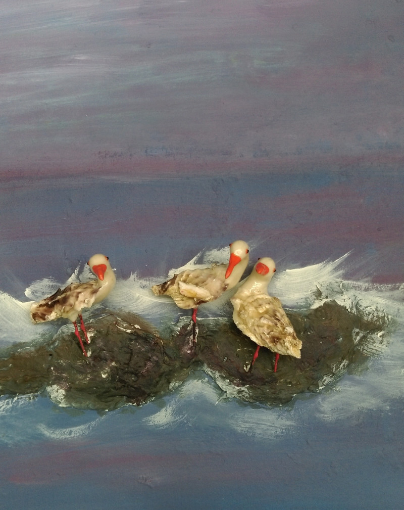 鴨子創意蚵沙畫